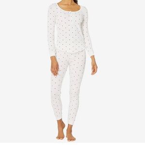 Plush Thermal Heart Pajamas